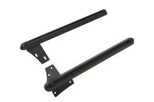 Jeep JK Pillar Bracket - Dee Zee - A-Pillar Light Channel Bracket - Black Powder Coat - `07-`18